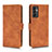 Leather Case Stands Flip Cover Holder L01Z for Samsung Galaxy F13 4G Brown