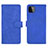 Leather Case Stands Flip Cover Holder L01Z for Samsung Galaxy F42 5G Blue