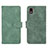 Leather Case Stands Flip Cover Holder L01Z for Samsung Galaxy M01 Core Green