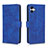 Leather Case Stands Flip Cover Holder L01Z for Samsung Galaxy M04 Blue