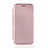 Leather Case Stands Flip Cover Holder L01Z for Samsung Galaxy M21s Rose Gold