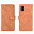 Leather Case Stands Flip Cover Holder L01Z for Samsung Galaxy M40S Brown
