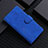 Leather Case Stands Flip Cover Holder L01Z for Samsung Galaxy M80S Blue