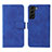 Leather Case Stands Flip Cover Holder L01Z for Samsung Galaxy S21 FE 5G Blue
