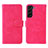 Leather Case Stands Flip Cover Holder L01Z for Samsung Galaxy S21 FE 5G Hot Pink