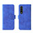 Leather Case Stands Flip Cover Holder L01Z for Samsung Galaxy Z Fold3 5G Blue