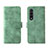 Leather Case Stands Flip Cover Holder L01Z for Samsung Galaxy Z Fold3 5G Green