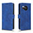 Leather Case Stands Flip Cover Holder L01Z for Sharp Aquos R8 Blue