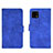 Leather Case Stands Flip Cover Holder L01Z for Sharp Aquos Sense4 Basic Blue