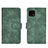Leather Case Stands Flip Cover Holder L01Z for Sharp Aquos Sense4 Basic Green