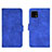 Leather Case Stands Flip Cover Holder L01Z for Sharp Aquos Sense4 Blue