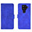 Leather Case Stands Flip Cover Holder L01Z for Sharp Aquos Sense4 Plus Blue