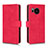 Leather Case Stands Flip Cover Holder L01Z for Sharp Aquos Sense7 Plus Hot Pink