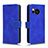 Leather Case Stands Flip Cover Holder L01Z for Sharp Aquos Sense8 Blue