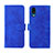 Leather Case Stands Flip Cover Holder L01Z for Sharp Simple Sumaho 6 Blue