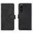 Leather Case Stands Flip Cover Holder L01Z for Sony Xperia 1 III Black