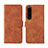 Leather Case Stands Flip Cover Holder L01Z for Sony Xperia 1 IV SO-51C Brown