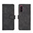 Leather Case Stands Flip Cover Holder L01Z for Sony Xperia 5 II Black