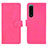 Leather Case Stands Flip Cover Holder L01Z for Sony Xperia 5 III SO-53B Hot Pink