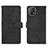 Leather Case Stands Flip Cover Holder L01Z for Vivo iQOO U3 5G Black