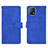 Leather Case Stands Flip Cover Holder L01Z for Vivo iQOO U3 5G Blue