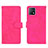 Leather Case Stands Flip Cover Holder L01Z for Vivo iQOO U3 5G Hot Pink