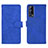 Leather Case Stands Flip Cover Holder L01Z for Vivo iQOO Z3 5G Blue