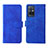 Leather Case Stands Flip Cover Holder L01Z for Vivo iQOO Z6 5G Blue