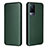 Leather Case Stands Flip Cover Holder L01Z for Vivo V21 5G Green