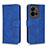 Leather Case Stands Flip Cover Holder L01Z for Vivo V25 5G Blue
