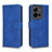 Leather Case Stands Flip Cover Holder L01Z for Vivo V25e Blue