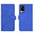 Leather Case Stands Flip Cover Holder L01Z for Vivo X60 Pro 5G Blue