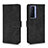 Leather Case Stands Flip Cover Holder L01Z for Vivo X70 5G Black