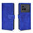 Leather Case Stands Flip Cover Holder L01Z for Vivo X80 5G Blue
