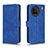 Leather Case Stands Flip Cover Holder L01Z for Vivo X90 5G Blue