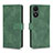 Leather Case Stands Flip Cover Holder L01Z for Vivo Y02S Green