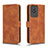 Leather Case Stands Flip Cover Holder L01Z for Vivo Y11 (2023) Brown