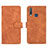 Leather Case Stands Flip Cover Holder L01Z for Vivo Y11 Brown