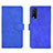 Leather Case Stands Flip Cover Holder L01Z for Vivo Y12A Blue