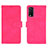 Leather Case Stands Flip Cover Holder L01Z for Vivo Y12A Hot Pink