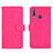 Leather Case Stands Flip Cover Holder L01Z for Vivo Y15 Hot Pink