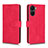 Leather Case Stands Flip Cover Holder L01Z for Vivo Y16 Hot Pink