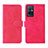 Leather Case Stands Flip Cover Holder L01Z for Vivo Y30 5G Hot Pink