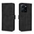 Leather Case Stands Flip Cover Holder L01Z for Vivo Y35 4G Black