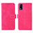 Leather Case Stands Flip Cover Holder L01Z for Vivo Y3s (2021) Hot Pink