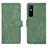 Leather Case Stands Flip Cover Holder L01Z for Vivo Y73s 5G Green