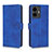 Leather Case Stands Flip Cover Holder L01Z for Vivo Y77 5G Blue