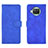 Leather Case Stands Flip Cover Holder L01Z for Xiaomi Mi 10i 5G Blue