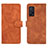 Leather Case Stands Flip Cover Holder L01Z for Xiaomi Mi 10T 5G Brown