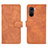 Leather Case Stands Flip Cover Holder L01Z for Xiaomi Mi 11i 5G Brown